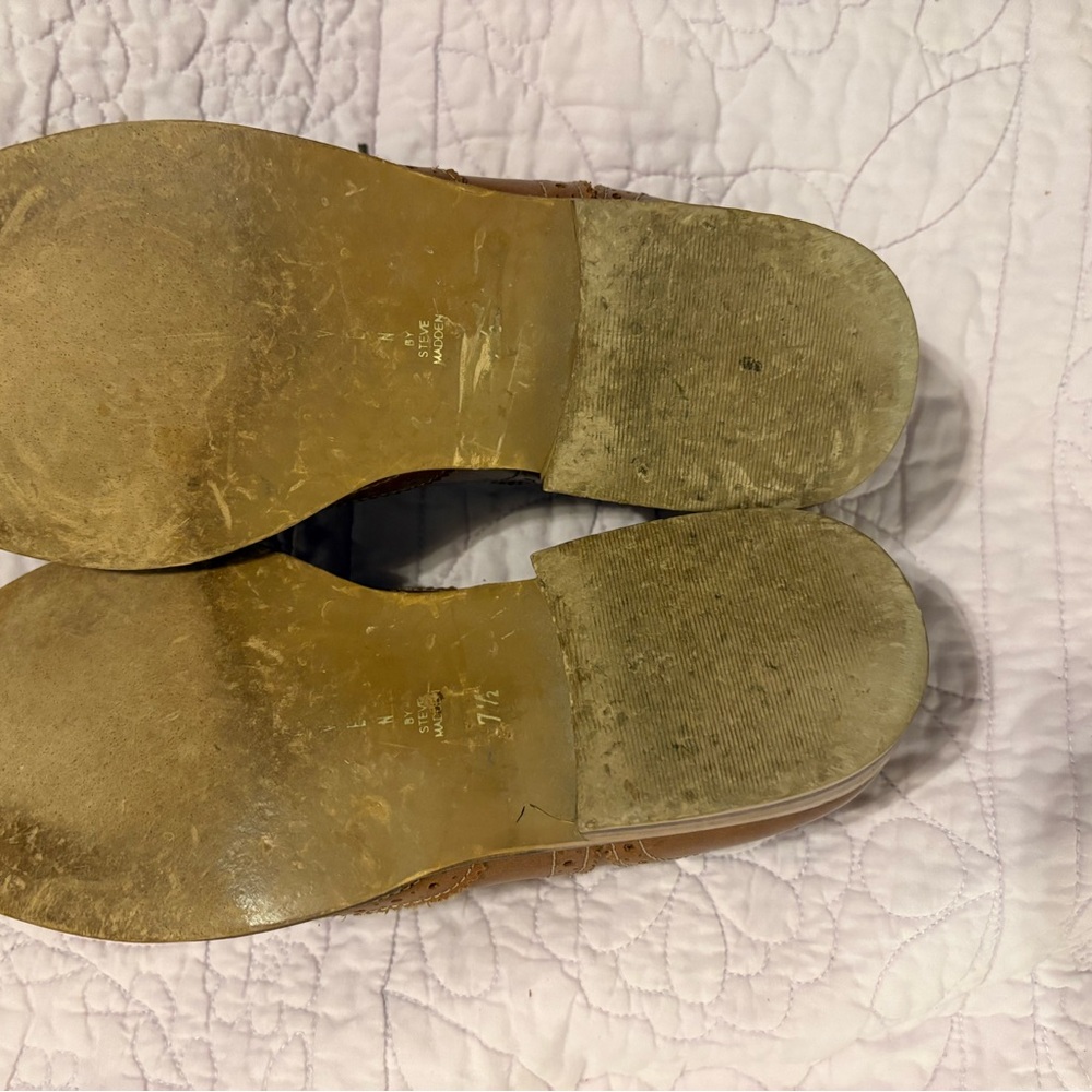 Steven By Steve Madden Tan Leather Loafers - Picture 5 of 5